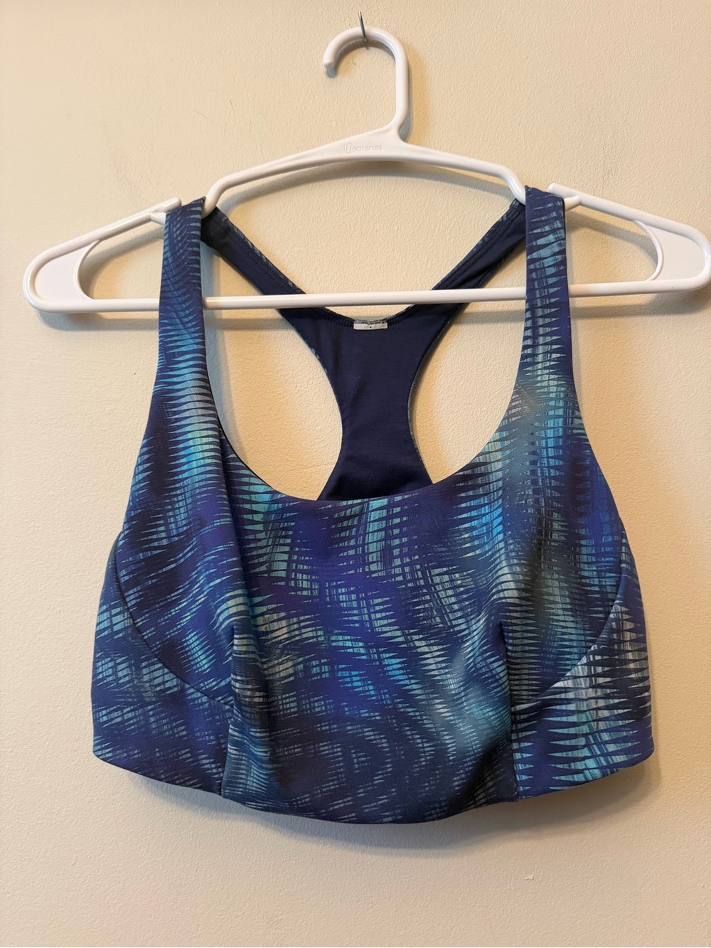 Lululemon Wunder Train Sports Bra Shapeshifter Flux Blue Multi Women’s Size 8